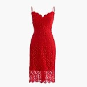 For Valentines! J Crew dress in guipure lace
